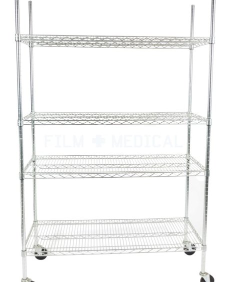 Metal 4 Tier Shelf on Wheels 